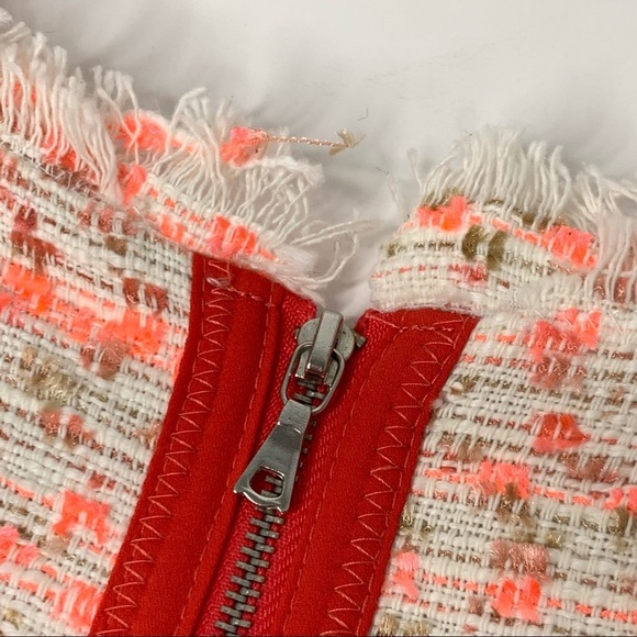 NANETTE LEPORE Neon Boucle Tweed Dress Pink NWT 8 - Picture 11 of 12